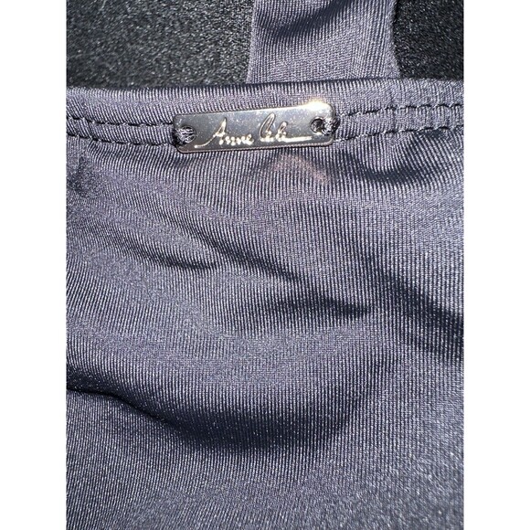 Anne Cole 1 Piece Black Swimsuit Bathing Suit Removable Strap Size 16 - Picture 5 of 9